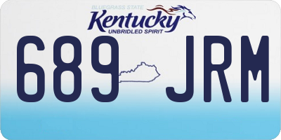 KY license plate 689JRM