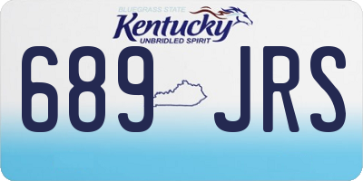 KY license plate 689JRS