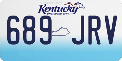 KY license plate 689JRV