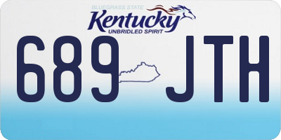 KY license plate 689JTH