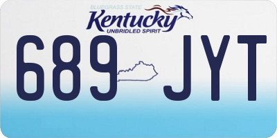 KY license plate 689JYT