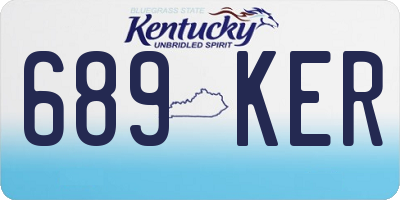 KY license plate 689KER