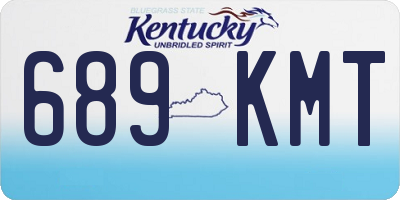 KY license plate 689KMT