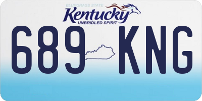 KY license plate 689KNG