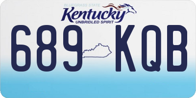 KY license plate 689KQB