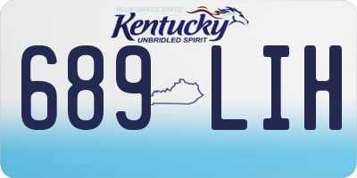 KY license plate 689LIH