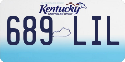 KY license plate 689LIL