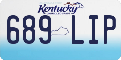 KY license plate 689LIP