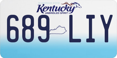 KY license plate 689LIY