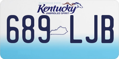 KY license plate 689LJB