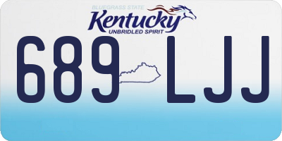 KY license plate 689LJJ