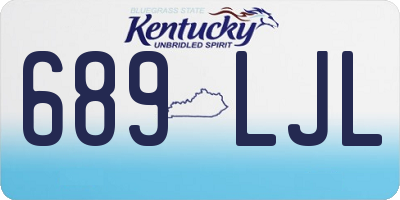 KY license plate 689LJL