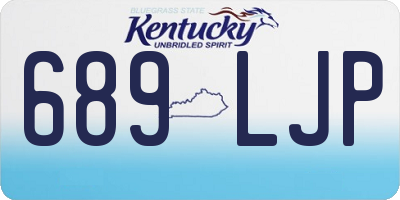 KY license plate 689LJP