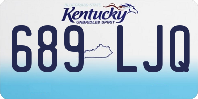 KY license plate 689LJQ