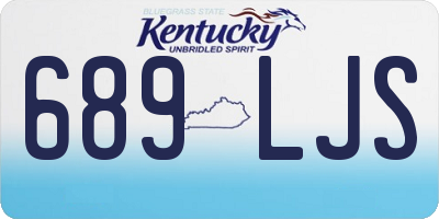 KY license plate 689LJS