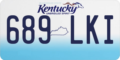 KY license plate 689LKI