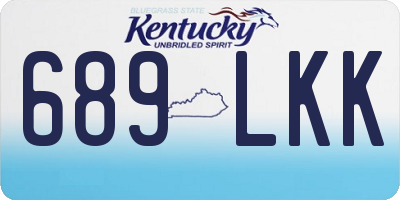 KY license plate 689LKK