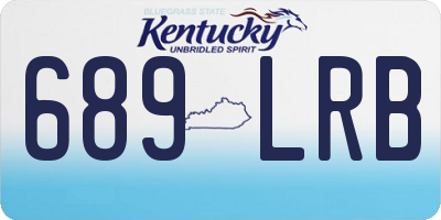 KY license plate 689LRB