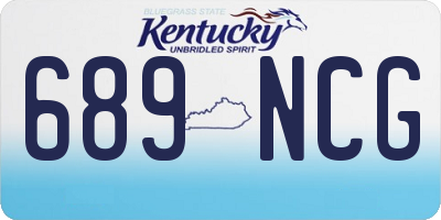 KY license plate 689NCG