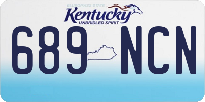 KY license plate 689NCN