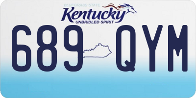 KY license plate 689QYM