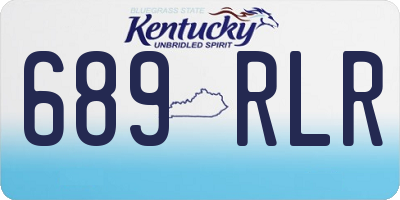 KY license plate 689RLR