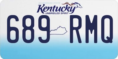 KY license plate 689RMQ