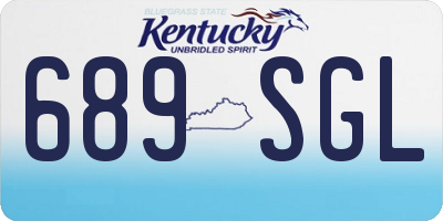 KY license plate 689SGL