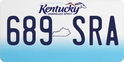 KY license plate 689SRA