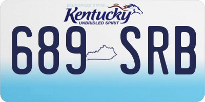 KY license plate 689SRB