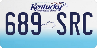KY license plate 689SRC