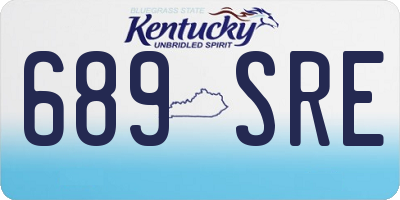 KY license plate 689SRE