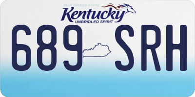 KY license plate 689SRH
