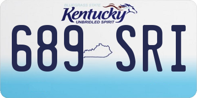 KY license plate 689SRI