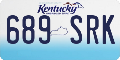 KY license plate 689SRK