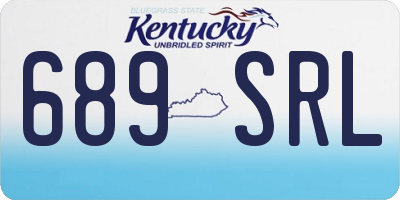 KY license plate 689SRL