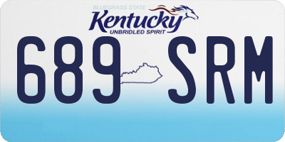 KY license plate 689SRM