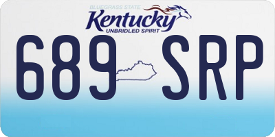 KY license plate 689SRP