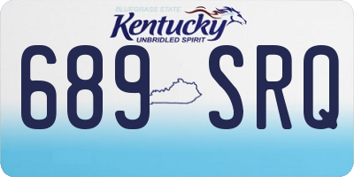KY license plate 689SRQ