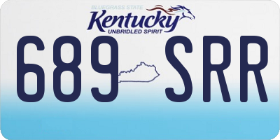 KY license plate 689SRR