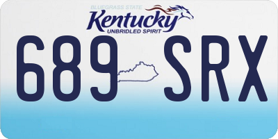 KY license plate 689SRX