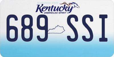 KY license plate 689SSI