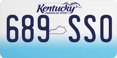 KY license plate 689SSO
