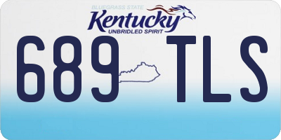 KY license plate 689TLS