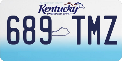 KY license plate 689TMZ