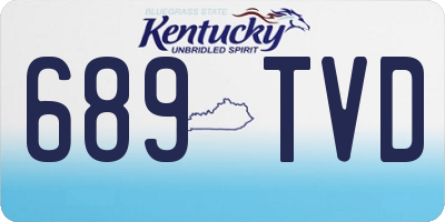 KY license plate 689TVD