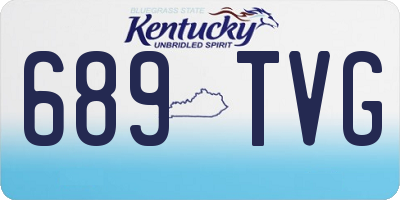 KY license plate 689TVG