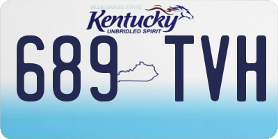 KY license plate 689TVH
