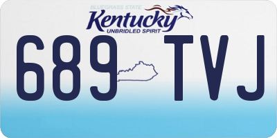KY license plate 689TVJ