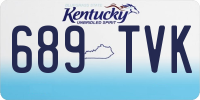 KY license plate 689TVK
